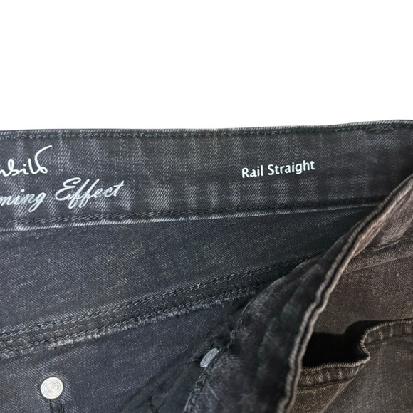 Gloria Vanderbilt Straight Leg Gray Jeans Size 12 - Picture 3 of 9